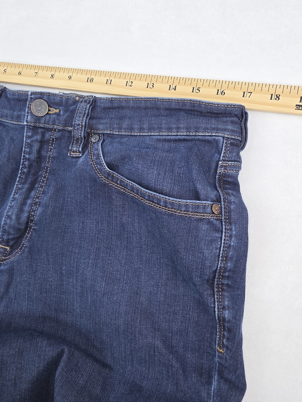 34 Heritage Charisma Men's Dark Blue Straight Leg Jeans Size 34x30 AG-3464 - Picture 8 of 10